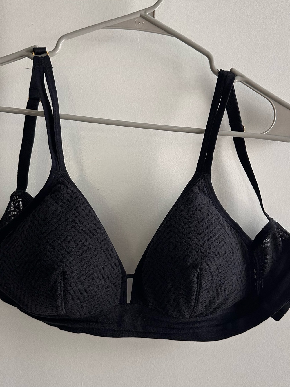 Lively Black Deco Mesh Bralette